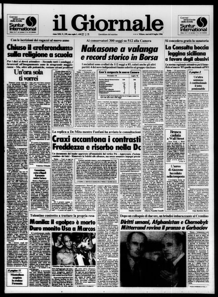 Il giornale : quotidiano del mattino